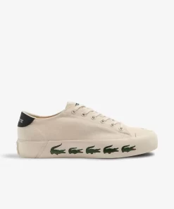 Lacoste Sneakers>Damen-Sneakers Gripshot Aus Textil Off Wht/Dk Grn 1Y5