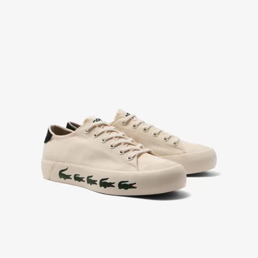 Lacoste Sneakers>Damen-Sneakers Gripshot Aus Textil Off Wht/Dk Grn 1Y5