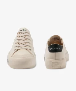 Lacoste Sneakers>Damen-Sneakers Gripshot Aus Textil Off Wht/Dk Grn 1Y5