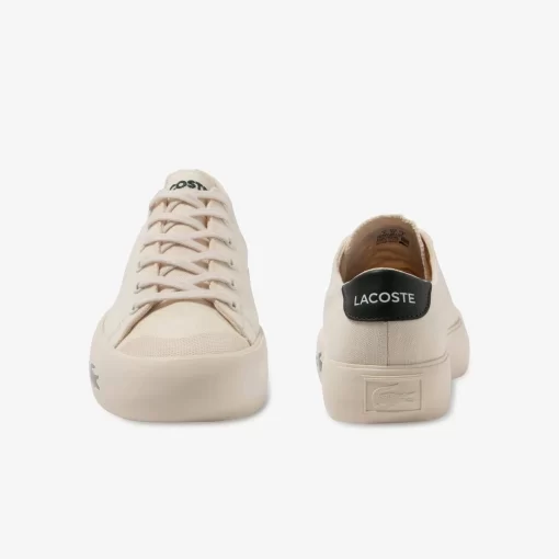 Lacoste Sneakers>Damen-Sneakers Gripshot Aus Textil Off Wht/Dk Grn 1Y5