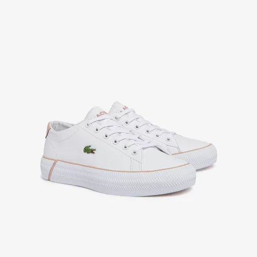 Lacoste Sneakers>Damen-Sneakers Gripshot Bl Aus Leder Und Synthetik White/Light Pink 1Y9