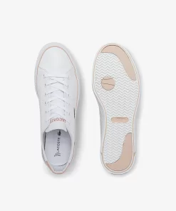 Lacoste Sneakers>Damen-Sneakers Gripshot Bl Aus Leder Und Synthetik White/Light Pink 1Y9