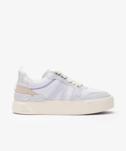 Lacoste Sneakers>Damen-Sneakers L002 Aus Textil Mit Monogramm Wht/Lt Trqs 1T5