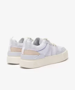 Lacoste Sneakers>Damen-Sneakers L002 Aus Textil Mit Monogramm Wht/Lt Trqs 1T5