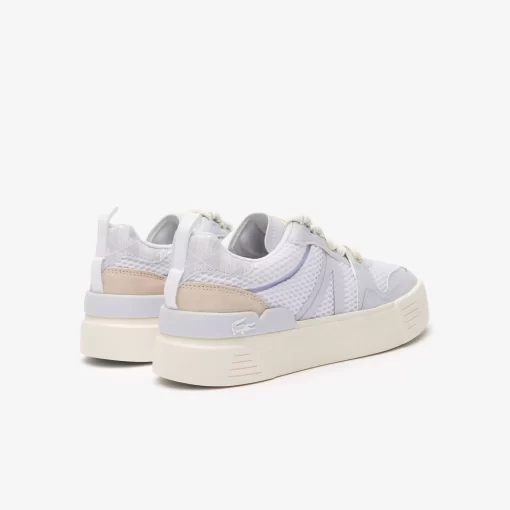 Lacoste Sneakers>Damen-Sneakers L002 Aus Textil Mit Monogramm Wht/Lt Trqs 1T5