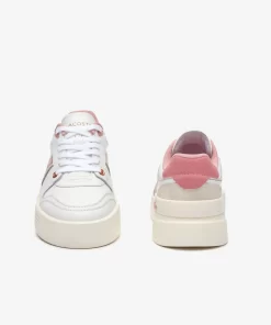 Lacoste Sneakers>Damen-Sneakers L002 Evo Aus Leder White/Light Pink 1Y9