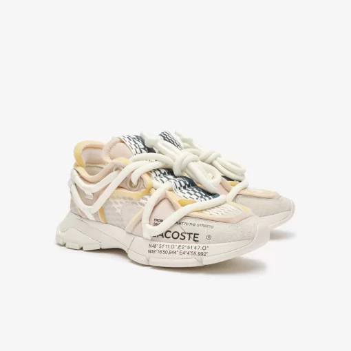 Lacoste Sneakers>Damen-Sneakers L003 Active Runway Aus Textil Off Wht/Off Wht 18C