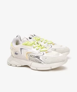 Lacoste Sneakers>Damen-Sneakers L003 Neo Aus Textil Off Wht/Lt Grn Wp2