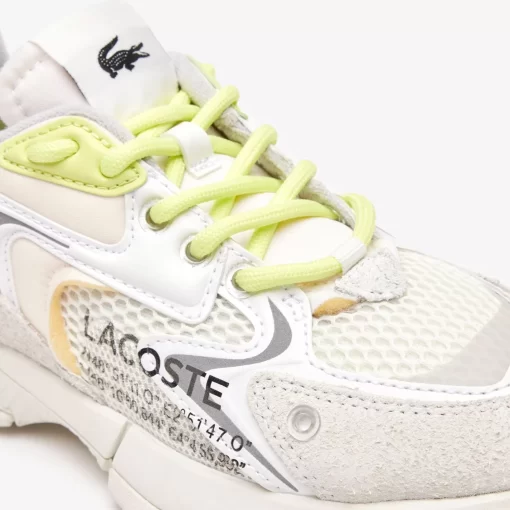 Lacoste Sneakers>Damen-Sneakers L003 Neo Aus Textil Off Wht/Lt Grn Wp2