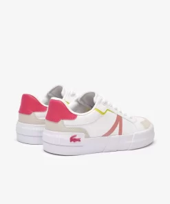 Lacoste Sneakers>Damen-Sneakers L004 Aus Textil White/Pink B53