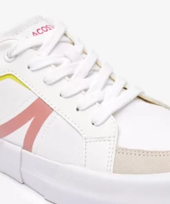 Lacoste Sneakers>Damen-Sneakers L004 Aus Textil White/Pink B53