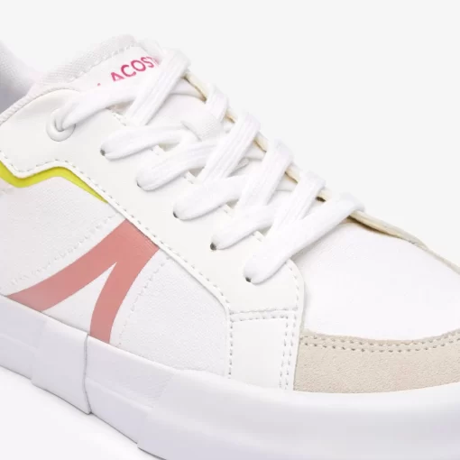 Lacoste Sneakers>Damen-Sneakers L004 Aus Textil White/Pink B53