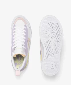 Lacoste Sneakers>Damen-Sneakers L004 Platform Aus Leder White/Pink B53