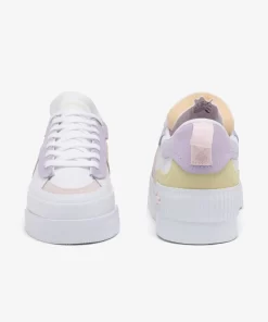 Lacoste Sneakers>Damen-Sneakers L004 Platform Aus Leder White/Pink B53