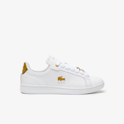 Lacoste Sneakers>Damen-Sneakers Carnaby Pro Aus Leder Mit Metallic-Detail Wht/Gld 216