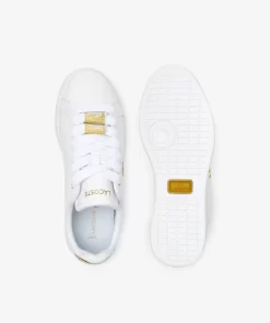 Lacoste Sneakers>Damen-Sneakers Carnaby Pro Aus Leder Mit Metallic-Detail Wht/Gld 216