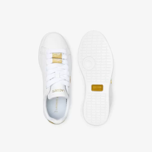 Lacoste Sneakers>Damen-Sneakers Carnaby Pro Aus Leder Mit Metallic-Detail Wht/Gld 216