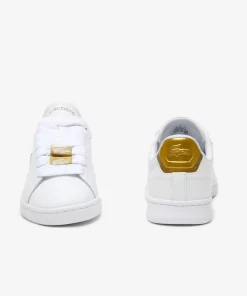 Lacoste Sneakers>Damen-Sneakers Carnaby Pro Aus Leder Mit Metallic-Detail Wht/Gld 216