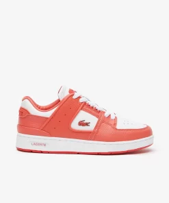 Lacoste Sneakers>Damen-Sneakers Court Cage Aus Leder White / Red 286