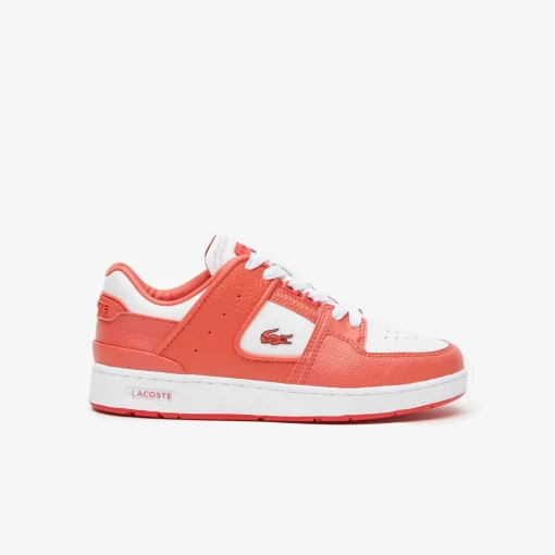 Lacoste Sneakers>Damen-Sneakers Court Cage Aus Leder White / Red 286