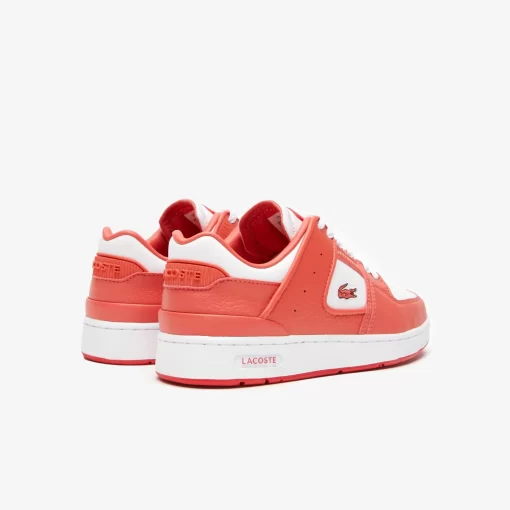 Lacoste Sneakers>Damen-Sneakers Court Cage Aus Leder White / Red 286