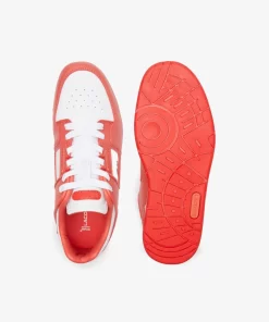 Lacoste Sneakers>Damen-Sneakers Court Cage Aus Leder White / Red 286