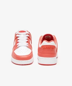 Lacoste Sneakers>Damen-Sneakers Court Cage Aus Leder White / Red 286