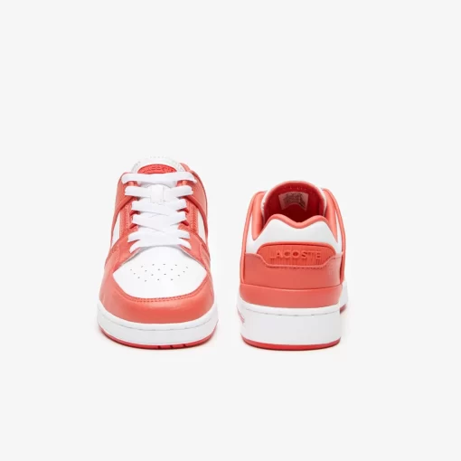 Lacoste Sneakers>Damen-Sneakers Court Cage Aus Leder White / Red 286