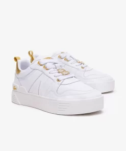 Lacoste Sneakers>Damen-Sneakers L002 Aus Leder Wht/Gld 216