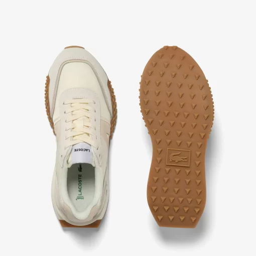 Lacoste Sneakers>Damen-Sneakers L-Spin Deluxe Aus Leder Off Wht/Nat Wn8