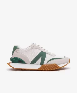 Lacoste Sneakers>Damen-Sneakers L-Spin Deluxe Aus Leder Mit Fersen-Pop White/Green 082