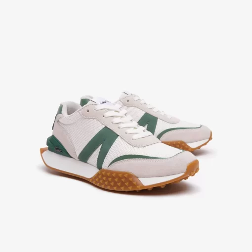 Lacoste Sneakers>Damen-Sneakers L-Spin Deluxe Aus Leder Mit Fersen-Pop White/Green 082