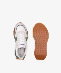 Lacoste Sneakers>Damen-Sneakers L-Spin Deluxe Aus Leder Mit Fersen-Pop White/Green 082