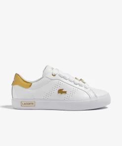 Lacoste Sneakers>Damen-Sneakers Powercourt 2.0 Aus Leder Wht/Gld 216