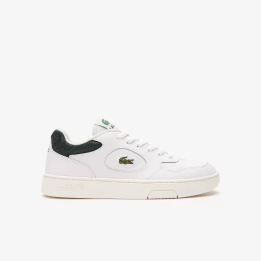 Lacoste Sneakers>Damen-Sneakers Lineset Aus Leder White/Dark Green 1R5