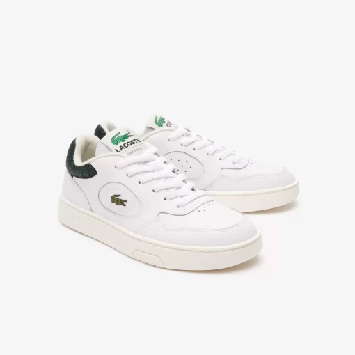 Lacoste Sneakers>Damen-Sneakers Lineset Aus Leder White/Dark Green 1R5