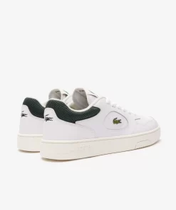 Lacoste Sneakers>Damen-Sneakers Lineset Aus Leder White/Dark Green 1R5