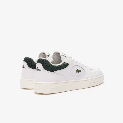 Lacoste Sneakers>Damen-Sneakers Lineset Aus Leder White/Dark Green 1R5