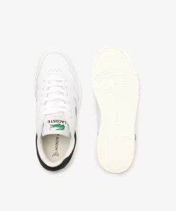 Lacoste Sneakers>Damen-Sneakers Lineset Aus Leder White/Dark Green 1R5