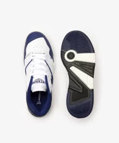 Lacoste Sneakers>Damen-Sneakers Lineshot Aus Leder Mit Signatur An Der Ferse White / Navy 042