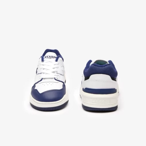 Lacoste Sneakers>Damen-Sneakers Lineshot Aus Leder Mit Signatur An Der Ferse White / Navy 042