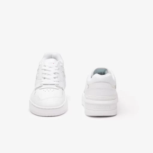 Lacoste Sneakers>Damen-Sneakers Lineshot Aus Leder Mit Signatur An Der Ferse White/White 21G