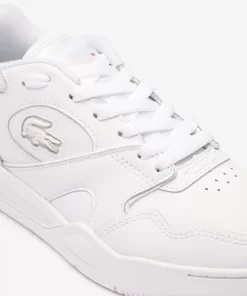 Lacoste Sneakers>Damen-Sneakers Lineshot Aus Leder Mit Signatur An Der Ferse White/White 21G