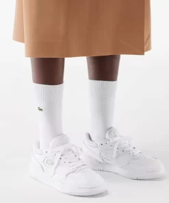 Lacoste Sneakers>Damen-Sneakers Lineshot Aus Leder Mit Signatur An Der Ferse White/White 21G