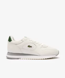 Lacoste Sneakers>Damen-Sneakers Linetrack Aus Leder Off Wht/Grn Wg1