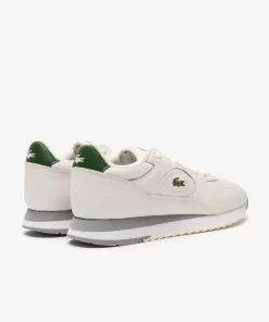 Lacoste Sneakers>Damen-Sneakers Linetrack Aus Leder Off Wht/Grn Wg1