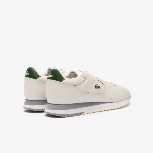 Lacoste Sneakers>Damen-Sneakers Linetrack Aus Leder Off Wht/Grn Wg1