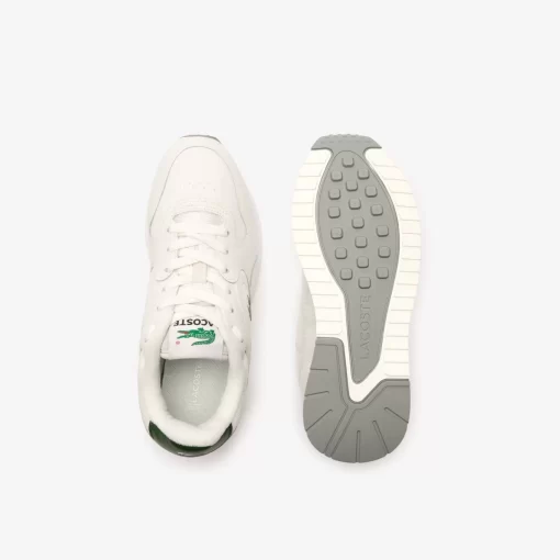 Lacoste Sneakers>Damen-Sneakers Linetrack Aus Leder Off Wht/Grn Wg1