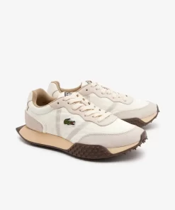 Lacoste Sneakers>Damen-Sneakers L-Spin Deluxe 3.0 Aus Materialmischung Off Wht/Dk Gum Ail