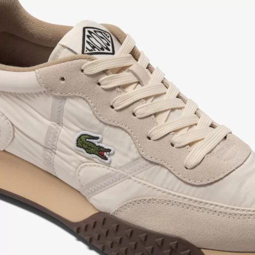 Lacoste Sneakers>Damen-Sneakers L-Spin Deluxe 3.0 Aus Materialmischung Off Wht/Dk Gum Ail